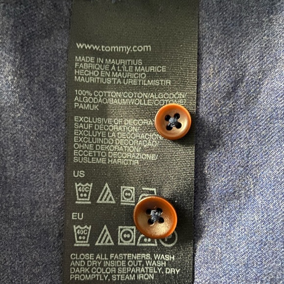 Hilfiger men’s casual button-down long sleeves - Picture 5 of 5